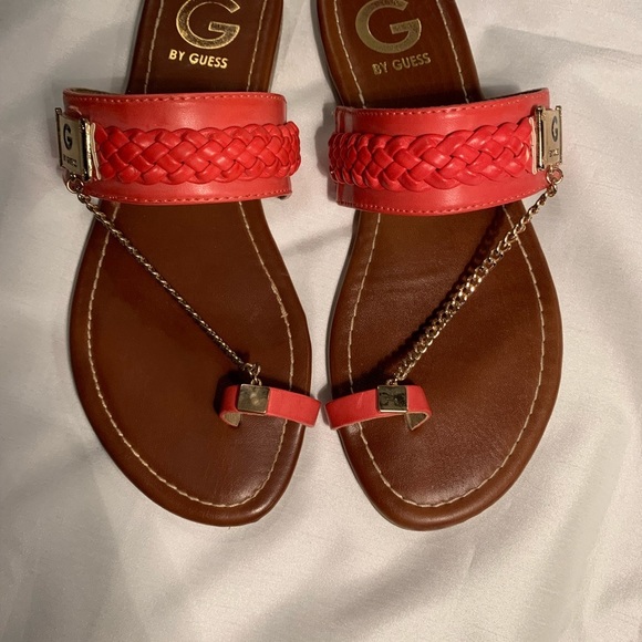Guess Sandles Women’s Size 7 Salmon - Picture 15 of 15